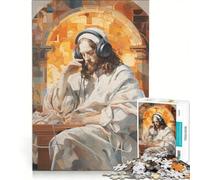 Puzzle da 1000 pezzi per adolescenti "Dio si esibisce con gli angeli", gioco divertente, allena la mente e le mani, sfida unica 50x75cm