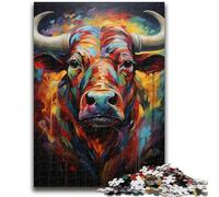 Puzzle da 1000 pezzi per adolescenti, dipinti di mucche colorate, puzzle per adulti, antistress, per ammazzare il tempo durante le vacanze, per migliorare l'amore tra coppie (50x75cm)