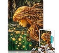 Puzzle da 1000 pezzi per adolescenti, dipinto a olio dorato di sirena, per adulti, gioco stimolante, ideale come regalo per tutta la famiglia, 50x75cm