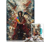 Puzzle da 1000 pezzi per adolescenti, dipinto a olio sulla morte, sfida di intelligenza cerebrale, giocattoli avvincenti, regalo di compleanno, regali, arte murale 75x50cm