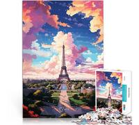 Puzzle da 1000 pezzi per adolescenti Dipinto ad olio di PARIGI Sfida di gioco educativo giocattolo Decorazioni e regali unici per la casa 52x38cm
