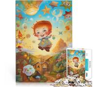 Puzzle da 1000 pezzi per adolescenti Dipinto ad olio di un bambino dai capelli rossi Gioco pratico Adatto per la decorazione del desktop 38x26cm