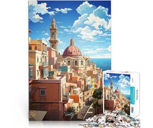 Puzzle da 1000 pezzi per adolescenti Dipinto ad olio VALETTA Gioco di famiglia antistress sfida difficile regali per amici e familiari 52x38cm