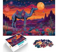 Puzzle da 1000 pezzi per adolescenti Dipinto astratto Cammello Gioco intellettuale giocattolo Regalo di compleanno, regali, arte murale 70x100cm
