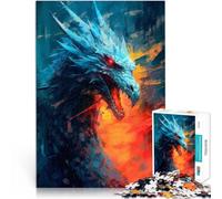 Puzzle da 1000 pezzi per adolescenti Dipinto del drago mistico Allena il tuo cervello e le tue mani Decorazioni e regali unici per la casa 75x50cm