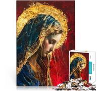 Puzzle da 1000 pezzi per adolescenti Dipinto della Vergine Maria Per il divertimento in famiglia Migliorare l'amore tra le coppie 38x26cm