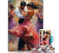 Puzzle da 1000 pezzi per adolescenti, dipinto di ballerina di flamenco, aiuta il cervello a esercitare giocattoli avvincenti per coltivare la pazienza, decorazione perfetta 38x26cm