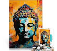 Puzzle da 1000 pezzi per adolescenti Dipinto di Buddha - Divino Vacanza a casa: uccidere il tempo Gioco educativo per compleanno e Natale 52x38cm