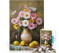 Puzzle da 1000 pezzi per adolescenti Dipinto di natura morta floreale apprendimento educativo Adatto per la decorazione del desktop 38x26cm