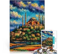 Puzzle da 1000 pezzi per adolescenti Dipinto di Santa Sofia Giochi educativi Decorazione della casa offerte come regali per tutta la famiglia 52x38cm