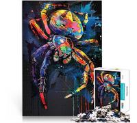 Puzzle da 1000 pezzi per adolescenti Dipinto Popart di ragno Vacanza a casa: uccidere il tempo Regalo di compleanno, regali, arte murale 52x38cm