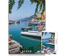Puzzle da 1000 pezzi per adolescenti, divertimento in famiglia a Genova, serata di giochi, giocattoli antistress difficili, dimensioni 38x52cm