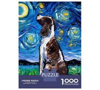 Puzzle Da 1000 Pezzi Per Adolescenti Dog Starry Night Van Gogh Puzzle Per Adulti Gioco Per Famiglie Gara Di Velocità Manuale Offerta Come Regalo Per Tutta La Famiglia 52x38cm/1000pcs