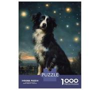 Puzzle Da 1000 Pezzi Per Adolescenti Dog Under The Stars Puzzle Per Adolescenti Gioco Pratico Migliora La Memoria Regali Per Amici E Familiari 70x50cm/1000pcs