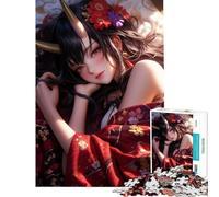 Puzzle da 1000 pezzi per adolescenti dolce fanciulla demone giocattolo educativo rilassante regalo di compleanno (dimensioni 50x75cm)