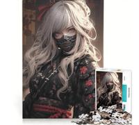 Puzzle da 1000 pezzi per adolescenti dolce samurai assassino giocattolo educativo sfida impegnativa ideale come regalo 50x75cm