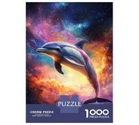 Puzzle Da 1000 Pezzi Per Adolescenti Dolphin in Cosmos -5 Puzzle Per Adolescenti, Rompicapo, Gioco Di Modelli, Assemblaggio, Unici, Compleanno E Regali 70x50cm/1000pcs