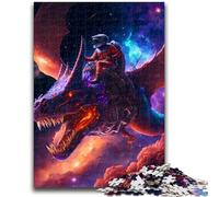 Puzzle da 1000 pezzi per adolescenti, domatore di draghi spaziali, gioco stimolante e decorazione da parete per famiglie, regali unici per compleanno e Natale, 50x75cm