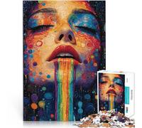 Puzzle da 1000 pezzi per adolescenti Donna arcobaleno Antistress Vacanza in patria Uccidere il tempo Migliorare l'amore tra le coppie 50x70cm