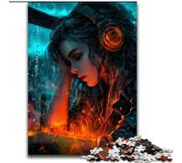 Puzzle da 1000 pezzi per adolescenti,donna che ascolta musica,giocattoli da gioco Ogni pezzo è unico Gioco divertente e stimolante per tutta la famiglia,adatto a bambini dai 14 anni in su 50x75cm