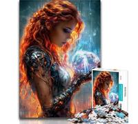 Puzzle da 1000 pezzi per adolescenti, donna dei sogni, aiuta il cervello a esercitare giocattoli avvincenti per coltivare la pazienza, decorazione perfetta 75x50cm