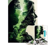 Puzzle da 1000 pezzi per adolescenti Donna Guardiana della Terra puzzle per adulti gioco per famiglie migliora la memoria ideale come regalo per tutta la famiglia (dimensioni 38x26cm)