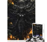 Puzzle da 1000 pezzi per adolescenti donna guerriera fantasy dark decorazione per la casa giocattoli regalo per compleanni giochi educativi Ogni pezzo è unico Dimensioni: 38x26cm