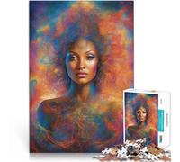 Puzzle da 1000 pezzi per adolescenti Donna in abbraccio cosmico Giocattoli di gioco impegnativi è ideale come regalo per tutta la famiglia 50x70cm