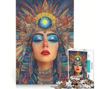 Puzzle da 1000 pezzi per adolescenti: Donna mistica con corona di sole gioco interattivo migliora la memoria compleanno e Natale 38x52cm