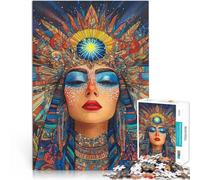 Puzzle da 1000 pezzi per adolescenti Donna mistica con corona solare Regali di giochi impegnativi perché è ideale come regalo per tutta la famiglia 38x26cm