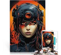 Puzzle da 1000 pezzi per adolescenti Donna tecnologica per il giocattolo di sfida del gioco educativo Collezione di artisti, Belle arti 38x26cm