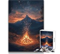 Puzzle da 1000 pezzi per adolescenti "Dormi bene, avventuriero!" Gioco rompicapo con corsa di velocità manuale, ottimo regalo per i giochi (dimensioni 38x52cm)