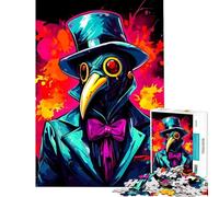 Puzzle da 1000 pezzi per adolescenti Dottore della peste in abito e cilindro ideale per compleanni e Natale Gioco difficile per famiglie dai 14 anni in su (50x75cm)