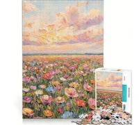 Puzzle da 1000 pezzi per adolescenti "Dove fiorisce il cielo" gioco pratico sfida impegnativa collezione d'artista belle arti 38x26cm