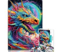 Puzzle da 1000 pezzi per adolescenti, draghi volanti, puzzle da 1000 pezzi per adulti e adolescenti, gioco per famiglie, antistress, sfida difficile, fantastici regali e giocattoli, 50x75cm