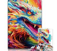 Puzzle da 1000 pezzi per adolescenti, draghi volanti, puzzle per adolescenti, giocattoli, giochi educativi, antistress, regali unici per compleanni (dimensioni 75x50cm)