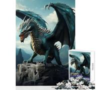Puzzle da 1000 pezzi per adolescenti drago antico giocattoli antistress regali di Babbo Natale segreto gioco rompicapo impegnativo da completare dimensioni 50x75cm