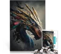 Puzzle da 1000 pezzi per adolescenti Drago arcobaleno Difficile da completare ma divertente e umoristico Adatto per la decorazione del desktop 75x50cm