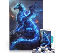 Puzzle da 1000 pezzi per adolescenti Drago Blu Eterico Antistress Vacanza in patria Uccidere il tempo è ideale come regalo per tutta la famiglia 52x38cm