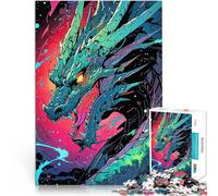 Puzzle da 1000 pezzi per adolescenti Drago Cosmico per il giocattolo di sfida del gioco educativo Collezione di artisti, Belle arti 38x26cm