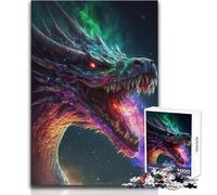 Puzzle da 1000 pezzi per adolescenti Drago Cosmico Re Serpente Ideale per momenti di relax accoglienti Giocattolo da gioco con fustellatura di precisione Dimensioni 38x26cm
