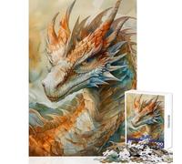 Puzzle da 1000 pezzi per adolescenti,drago,creatura leggendaria,decorazione per la casa,giocattoli,regalo per compleanni,gioco educativo Ogni pezzo è unico - dimensioni 38x26cm