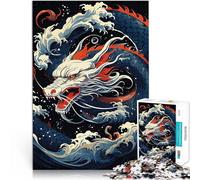 Puzzle da 1000 pezzi per adolescenti Drago dei mari Antistress Vacanza in patria Uccidere il tempo con poster abbinato e foglio di quiz 52x38cm