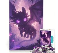 Puzzle da 1000 pezzi per adolescenti Drago del Vuoto nella Foresta Gioco rilassante stimolante da completare ideale per rafforzare l'amore tra le coppie 38x26cm