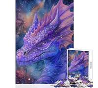 Puzzle da 1000 pezzi per adolescenti Drago della galassia viola Giocattolo educativo Ottimo regalo per giochi Gioco pratico Sfida educativa Dimensioni 38x52cm