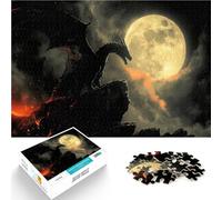 Puzzle da 1000 pezzi per adolescenti Drago della Notte Oscura Riduzione dello stress interessante perché è ideale come regalo per tutta la famiglia 50x70cm