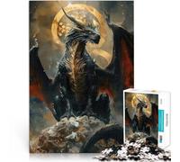 Puzzle da 1000 pezzi per adolescenti “Drago della Redenzione” Fatto di carta，per età 14+ giochi divertenti per famiglie Buon regalo。misurare：38x52cm/14.96x20.47pollice