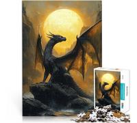 Puzzle da 1000 pezzi per adolescenti “Drago della Redenzione” Fatto di carta，per età pari o superiore a 14 anni Giocattolo educativo antistress grande regalo。misurare：38x52cm/14.96x20.47pollice