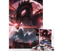 Puzzle da 1000 pezzi per adolescenti drago di distruzione laser decorazione per la casa giocattoli regali per donne e uomini gioco educativo per migliorare l'amore tra coppie dimensioni 38x52cm