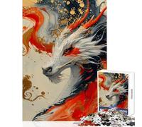 Puzzle da 1000 pezzi per adolescenti Drago di Sangue Giochi rilassanti per divertimento in famiglia Giocattolo decorativo per la casa Migliora l'amore tra le coppie (50X75CM)